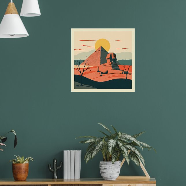 Morgen in Giza Poster (Wohnzimmer 1)