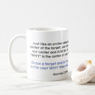 Morgen-Kaffee-Reihen "kennen Ihr, WARUM " Kaffeetasse