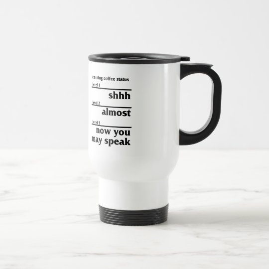 Morgen-Kaffee-Status Reisebecher