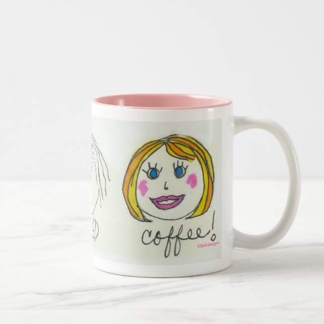 Morgen-Kaffee Zweifarbige Tasse (Rechts)