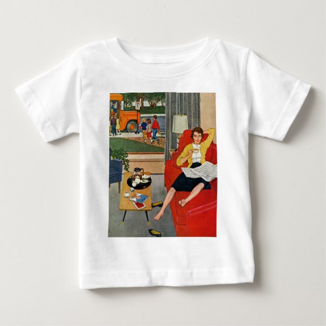 Morgen-Kaffeepause Baby T-shirt (Vorderseite)