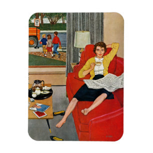 Morgen-Kaffeepause Magnet