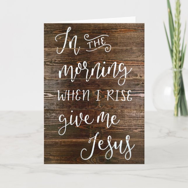 Morgen Karte (Vorderseite)