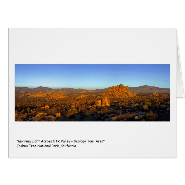 "Morgen-Licht über GTR Tal " (Vorderseite (Horizontal))