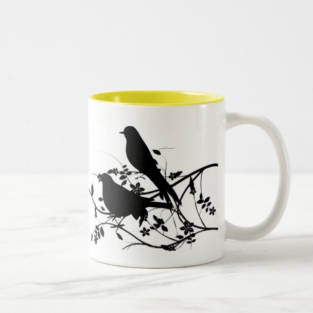 Morgen-Lied Zweifarbige Tasse (Rechts)