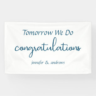 Morgen machen wir" Probe Dinner Banner