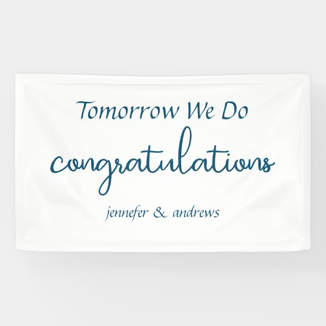 Morgen machen wir" Probe Dinner Banner (Horizontal)