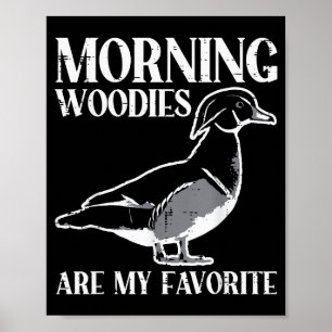 Morgen meine Lieblingsentejagd lustiger Jäger Männ Poster
