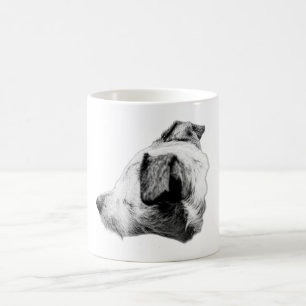 Morgen mit einem wachsamen Freund Kaffeetasse