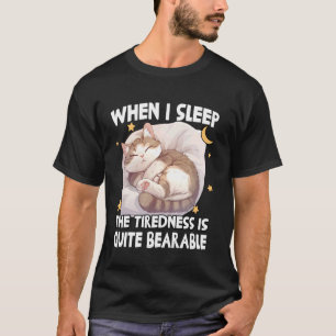 Morgen muffel Katzen T Chonk - lustige Pyjama Katz T-Shirt