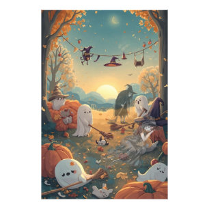 Morgen nach Halloween - Eine gespenstische Aufräum Fotodruck
