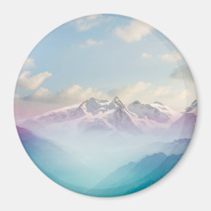Morgen-Nebel in einem alpinen Tal Magnet