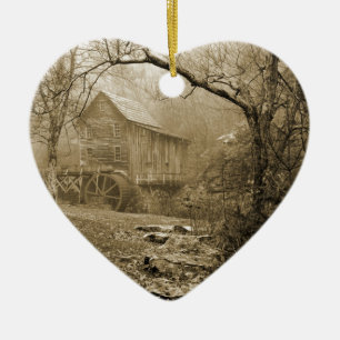 Morgen Nebel Keramikornament