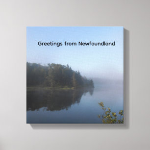 Morgen Nebel Leinwanddruck