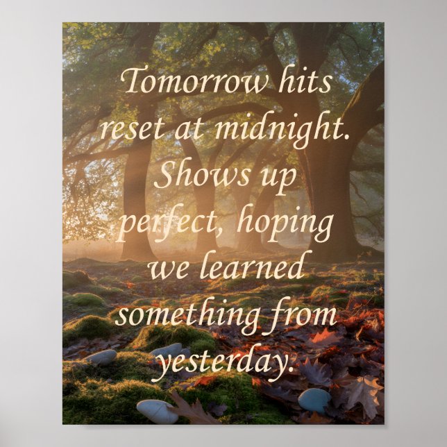 Morgen Poster (Vorne)