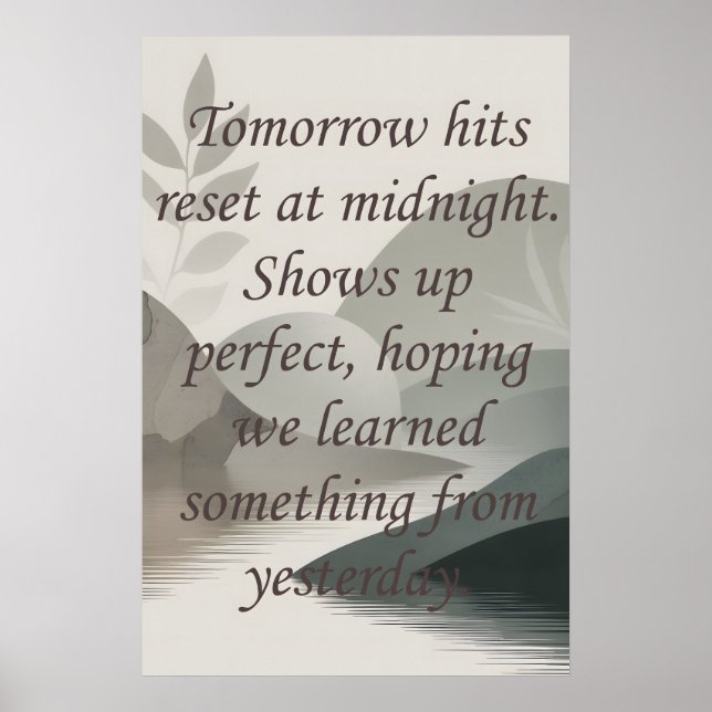Morgen Poster (Vorne)