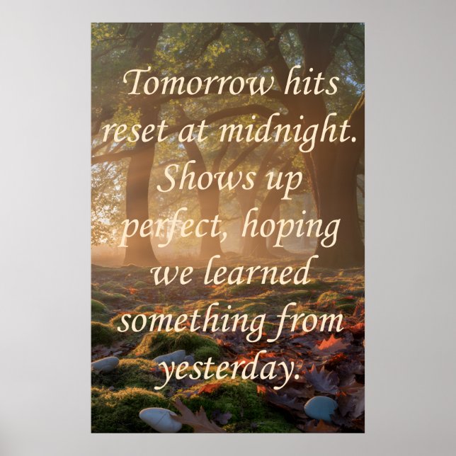 Morgen Poster (Vorne)