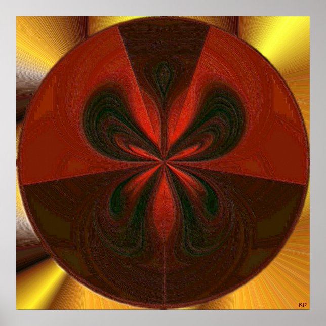 Morgen-Seide-Plakat Poster (Vorne)