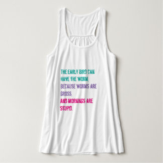 Morgen sind dumm tank top