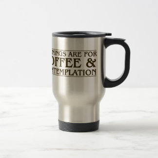 Morgen sind für Kaffee und Betrachtung Reisebecher