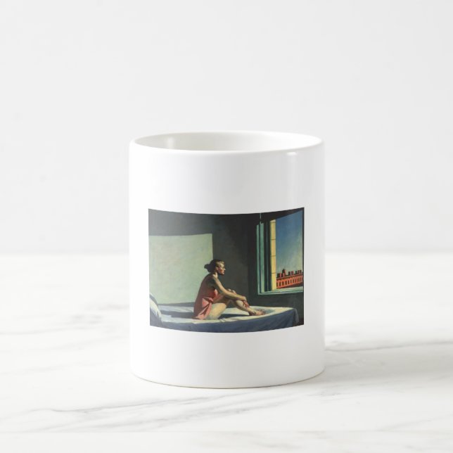 Morgen Sonne - Edward Hopper Kaffeetasse (Mittel)