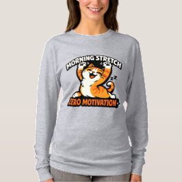 Morgen Stretch, Katze ohne Motivation T-Shirt