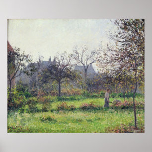Morgen Sun, Herbst, Eragny, 1897 Poster