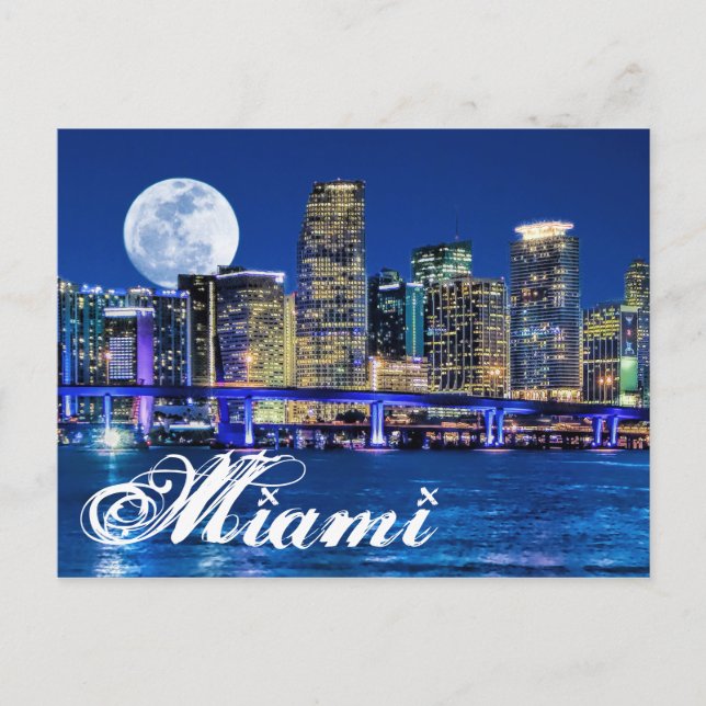 MORGEN ÜBER MIAMI. POSTKARTE (Vorderseite)