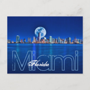 MORGEN ÜBER MIAMI. POSTKARTE
