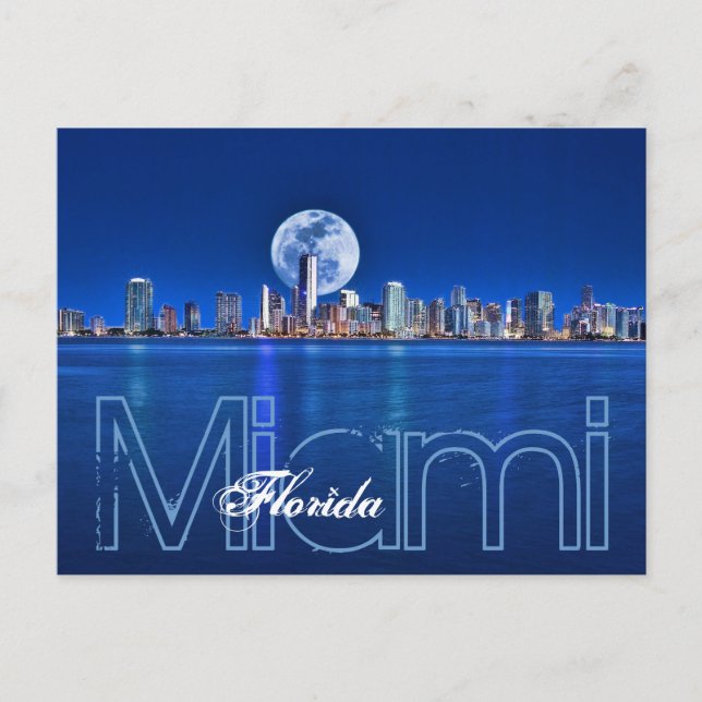 MORGEN ÜBER MIAMI. POSTKARTE (Vorderseite)