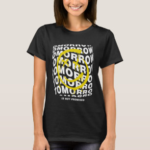 Morgen versprochen Lächeln lachen Gesicht Yellow F T-Shirt