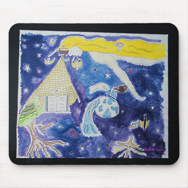 Morgen Weiß-mousepad nie Mousepad (Vorne)