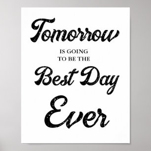 Morgen wird das beste Probe Dinner Poster