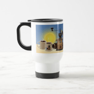 Morgen zum Abends-Kaffee Reisebecher