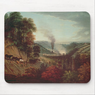 Morgenansicht von Coalbrookdale, 1777 Mousepad