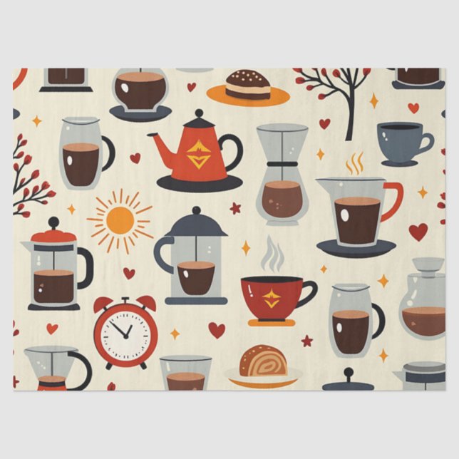 Morgenbrauen: Tissue of Rise & Shine Coffee Seidenpapier (Vorderseite)