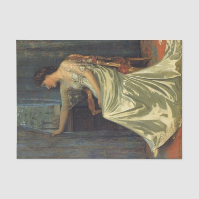 Morgendämmerung (1907) von Edmund Hodgson Smart Seidenpapier (Vorderseite)