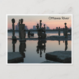 Morgendämmerung am Ottawa River. Postkarte