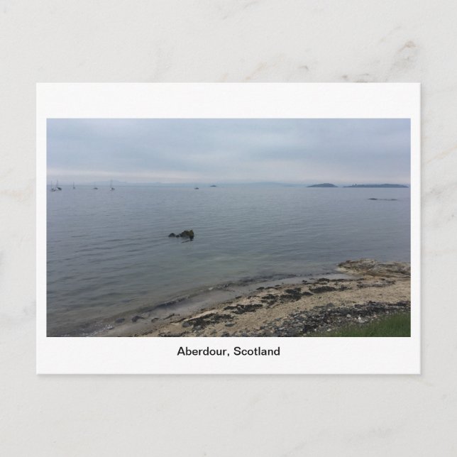 Morgendämmerung in Aberdour Postkarte (Vorderseite)