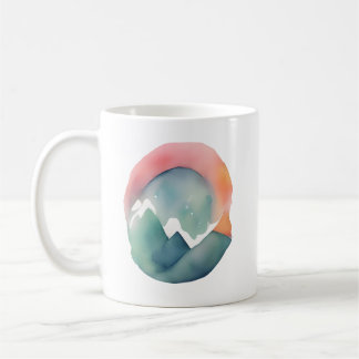 Morgendämmerung in den Bergen Kaffeetasse