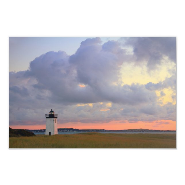 Morgendämmerung in Long Point Lighthouse, Provinz  Fotodruck (Vorne)
