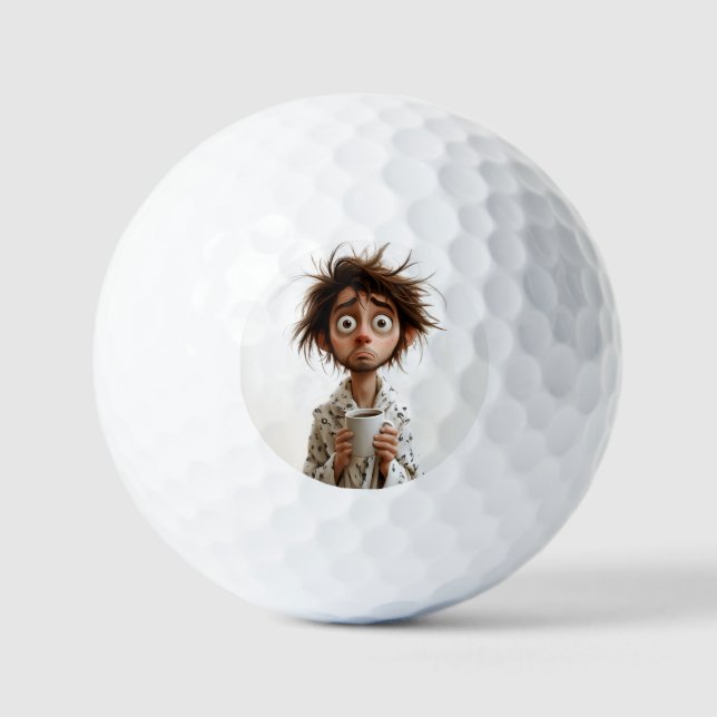 Morgengrauen: Kaffee zuerst, Fragen später Golfball (Vorderseite)