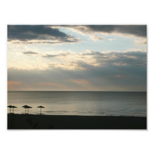Morgenhimmel über Strand in Griechenland Naturland Fotodruck