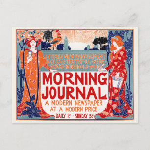 Morgenjournal – Louis Rhead Postkarte