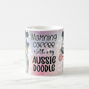 Morgenkaffee mit meinem Aussie Doodle Kaffeetasse