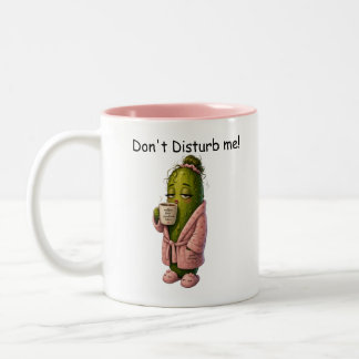 Morgenkaffee Süße Gurke  Zweifarbige Tasse