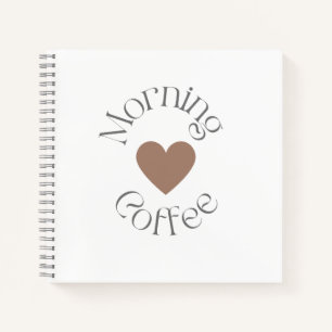 Morgenkaffee Wohlbefinden, tägliches ruhiges Ritua Notizbuch