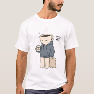 Morgenladung Powered By Kaffee Lustiger Kaffee Lie T-Shirt