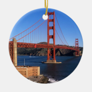 Morgenlicht badet die Golden Gate Bridge Keramikornament