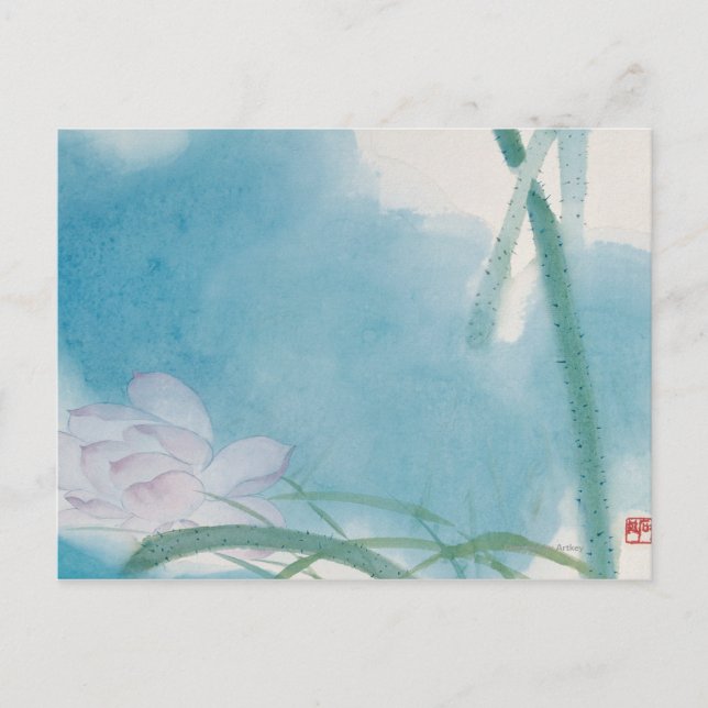 Morgenlicht Postkarte (Vorderseite)